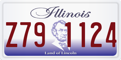 IL license plate Z791124