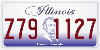 IL license plate Z791127