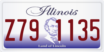 IL license plate Z791135