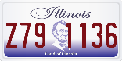 IL license plate Z791136