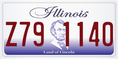 IL license plate Z791140