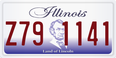 IL license plate Z791141