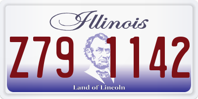 IL license plate Z791142