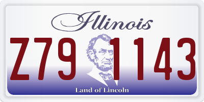IL license plate Z791143