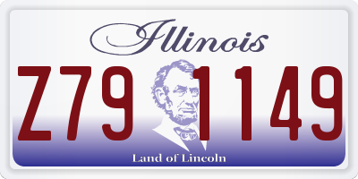 IL license plate Z791149