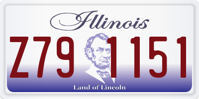 IL license plate Z791151