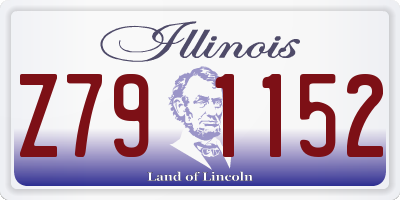 IL license plate Z791152