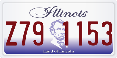 IL license plate Z791153