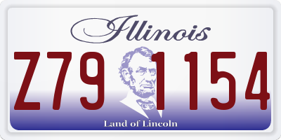 IL license plate Z791154