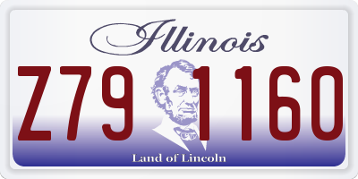 IL license plate Z791160