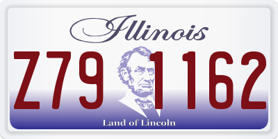 IL license plate Z791162