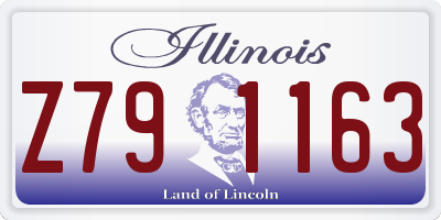 IL license plate Z791163