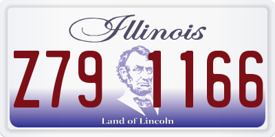 IL license plate Z791166