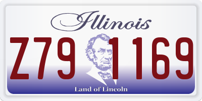 IL license plate Z791169