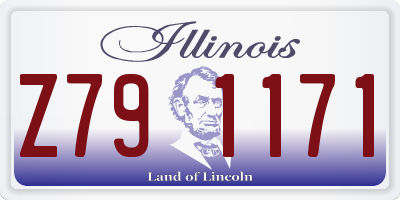 IL license plate Z791171