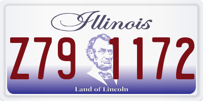 IL license plate Z791172