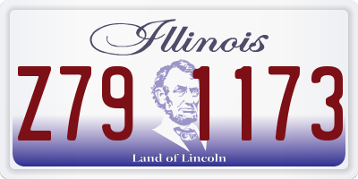 IL license plate Z791173
