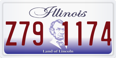 IL license plate Z791174