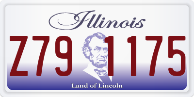 IL license plate Z791175