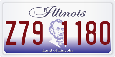IL license plate Z791180