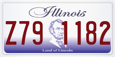 IL license plate Z791182
