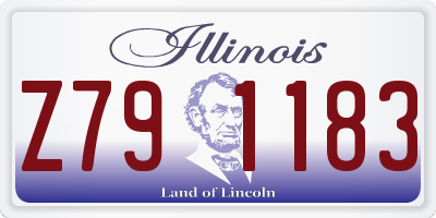 IL license plate Z791183