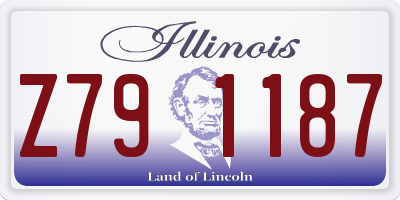 IL license plate Z791187