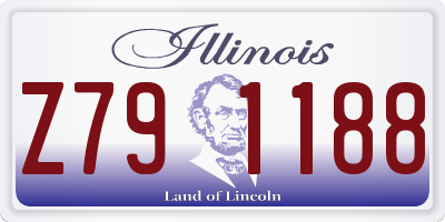 IL license plate Z791188