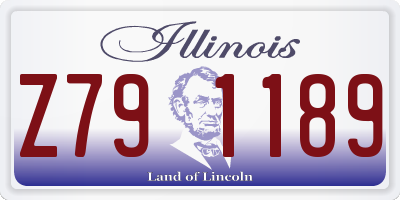 IL license plate Z791189