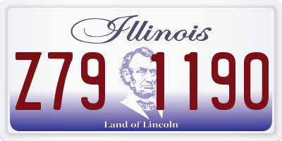 IL license plate Z791190