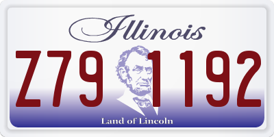 IL license plate Z791192