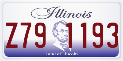 IL license plate Z791193