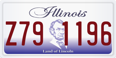 IL license plate Z791196