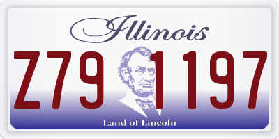 IL license plate Z791197