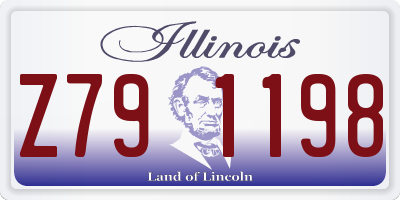 IL license plate Z791198