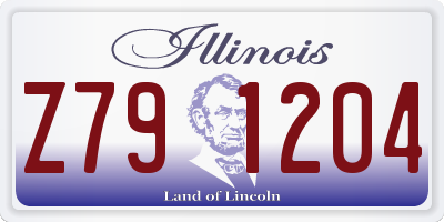 IL license plate Z791204