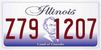 IL license plate Z791207