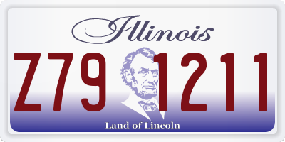IL license plate Z791211