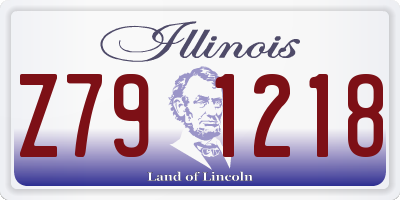 IL license plate Z791218