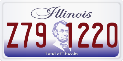 IL license plate Z791220