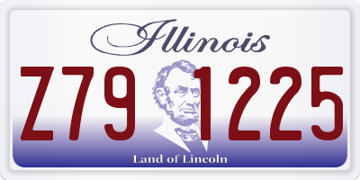 IL license plate Z791225