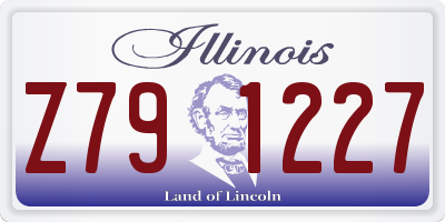 IL license plate Z791227
