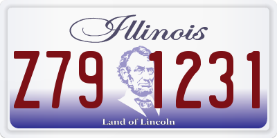 IL license plate Z791231