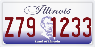IL license plate Z791233
