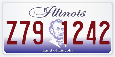 IL license plate Z791242
