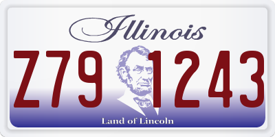 IL license plate Z791243
