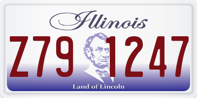 IL license plate Z791247