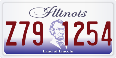 IL license plate Z791254