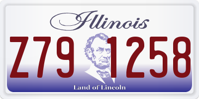 IL license plate Z791258