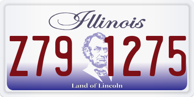 IL license plate Z791275